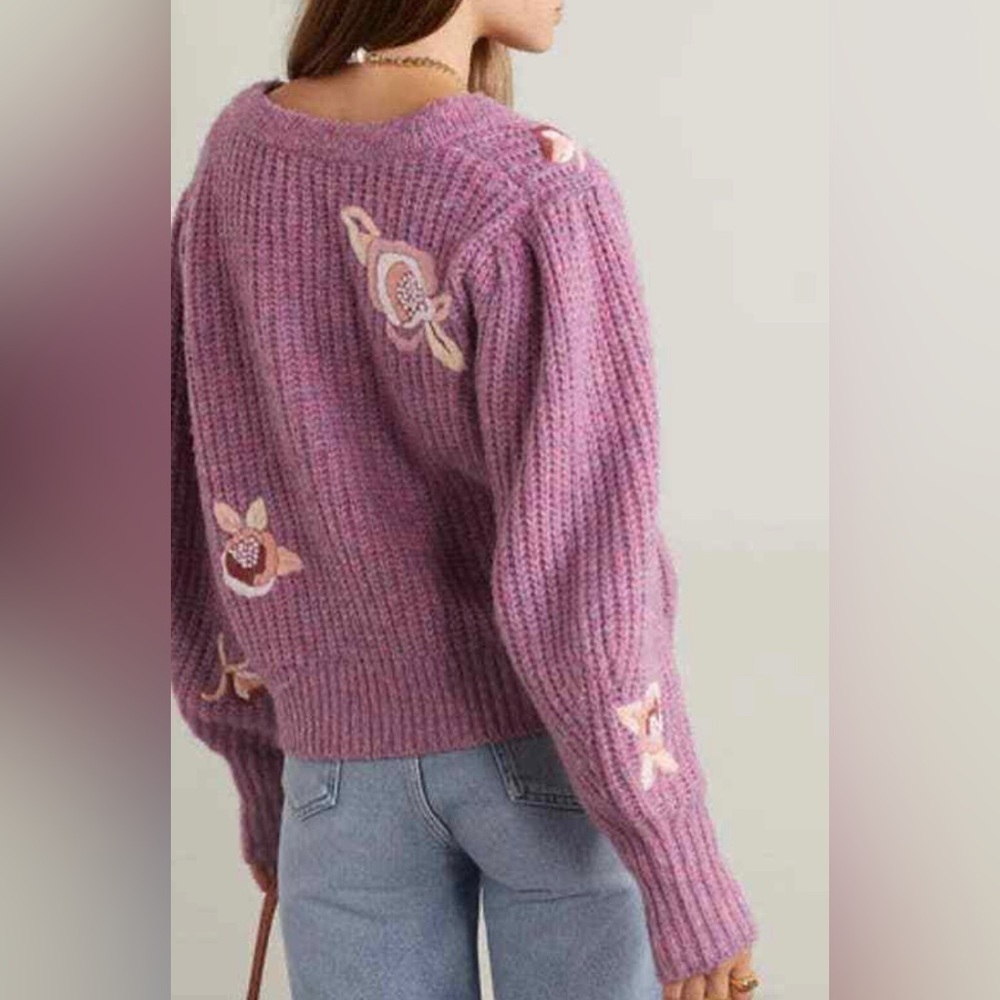 💔 SOLD LoveShackFancy ridge lavender pullover - Picture 2 of 9